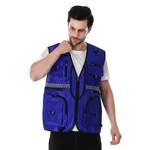 EVION ES-065 Royal Blue Unisex Reflective Safety Jacket