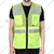 EVION ES-072 C Green Polyester Reflective Safety Jacket(Size-S)