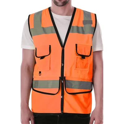 EVION ES-072 Orange Reflective Safety Jacket