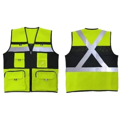 EVION ES-074 Neon Green Reflective Safety Jacket(Size-S)