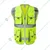 EVION ES-075 Multi Pocket Polyester Green Reflective Safety Jacket WIth 2 Side Walkie Talkie Holder(Size-S)