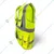 EVION ES-075 Multi Pocket Polyester Green Reflective Safety Jacket WIth 2 Side Walkie Talkie Holder(Size-S)