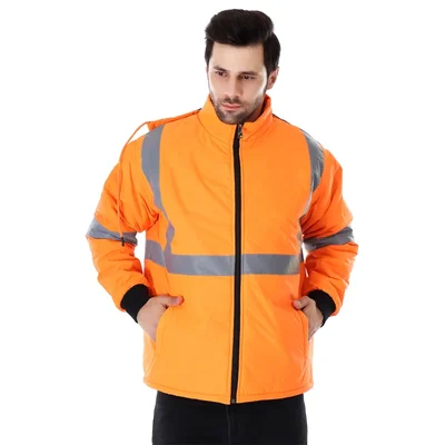 EVION ES-1101 WJ Woolen Reflective Safety Jacket (Orange)(Size-M)