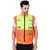 EVION ES-16001 Orange & Green Polyester Reflective Safety Jacket(Size-S)