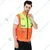 EVION ES-16001 Orange & Green Polyester Reflective Safety Jacket(Size-S)