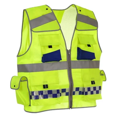 EVION ES 16005 Reflective Safety Jacket with Multiple Pockets & 4 Sides Open