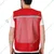EVION ES-16200 Reflective Safety Jacket, Engineers Vest For Labour, Cycling, Bikers (Red)