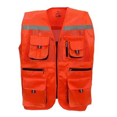 EVION ES-16200 Customized Reflective Safety Jacket (Orange)