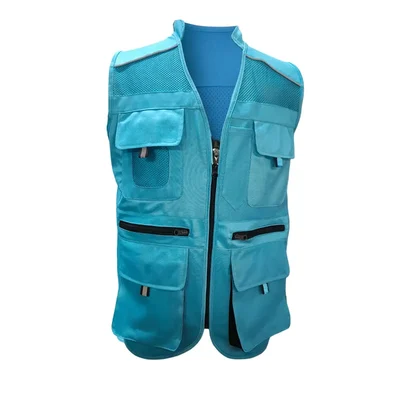 EVION ES-16220 Sky Blue Reflective Safety Jacket(Size-S)