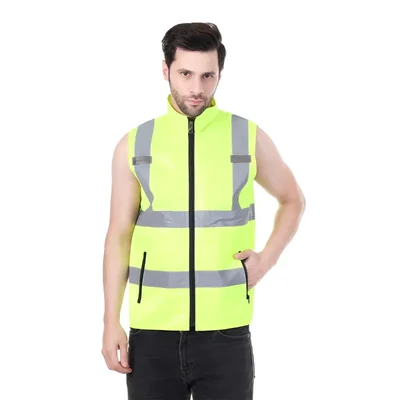 EVION ES-16500 A Green Polyester Reflective Safety Jacket(Size-S)