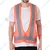 EVION ES-1700 Orange Reflective Safety Jacket - Pack of 10