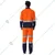 EVION ES-25100PS Orange & Navy Blue Boiler Suit(Size-M)