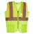 Evion GM-OP7-GN Polyester Green Reflective Safety Jacket(Size-S)