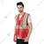 Evion GM-OP7-RD Polyester Red Reflective Safety Jacket(Size-S)