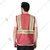 Evion GM-OP7-RD Polyester Red Reflective Safety Jacket(Size-S)