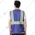 Evion GM-OP7-RB Polyester Royal Blue Reflective Safety Jacket(Size-S)