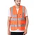 EVION ES-030 Orange Reflective Safety Jacket(Size-M)
