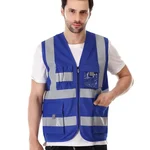 EVION ES-030 Royal Blue Reflective Safety Jacket