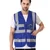 EVION ES-030 Royal Blue Reflective Safety Jacket(Size-M)