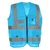 EVION ES-030 Sky Blue Reflective Safety Jacket(Size-S)