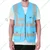 EVION ES-030 Sky Blue Reflective Safety Jacket(Size-S)