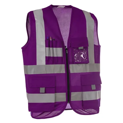EVION ES-030 Violet Reflective Safety Jacket(Size-S)