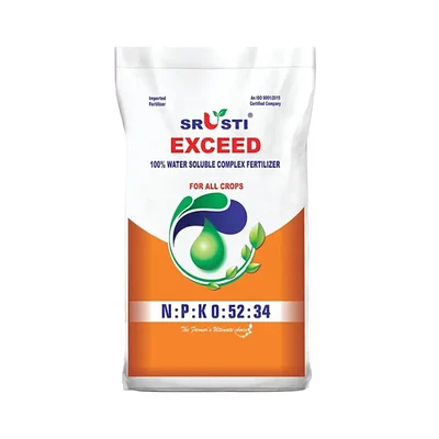 FARMROOT Exceed MKP 0-52-34 | Powder Fertilizer(Pack-1 Kg)