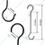 Ecofynd 16 Inch Rust Resistant Extra Large Pot Hanging Hook/S Shaped Hooks for Bird Feeders/Planters/Lanterns(Pack-5 Pcs)