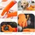 Extra Weld PS-103 Premium Orange Rubber Cleaning Gloves for Dish Washing, Gardening & Cleaning(Size-M,Pack-1 pair)