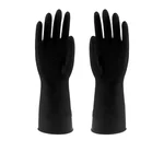 Extra Weld PS-108 Premium Black Rubber Cleaning Gloves for Dish Washing, Gardening & Cleaning