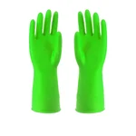 Extra Weld PS-102 Premium Green Rubber Cleaning Gloves for Dish Washing, Gardening & Cleaning