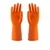 Extra Weld PS-106 Premium Orange Rubber Cleaning Gloves for Dish Washing, Gardening & Cleaning(Size-M,Pack-1 pair)