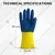 Extra Weld Heavy Duty Rubber Hand Gloves for Dishwashing, Gardening, Kitchen Cleaning (Pack-1 pair)
