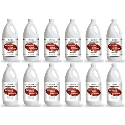 12 Pcs of Chemtex (1 Liter x 12 pcs) FAB MAGIC BDSR Betadine Stain Remover
