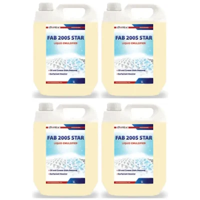 4 Pcs of Chemtex (5 Liter x 4 pcs) FAB 200 S Star Liquid Emulsifier