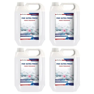 4 Pcs of Chemtex (5 Liter x 4 pcs) Fab Ultra Fresh Fabric Freshner