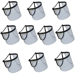 Udyogi FC 58 Clear Polycarbonate Face Shield – Lightweight, UV Protection, High Impact Resistant (Pack Of 10)