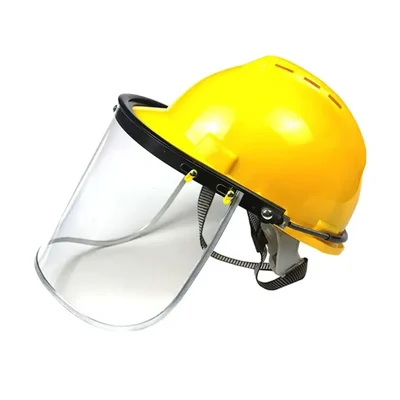 Premium Quality Pack Of 1,6,72 Pcs Clear Face Shield With Safety Helmet Attachment - Durable Full Face Protection For Work Safety(Pack-1 Pcs)