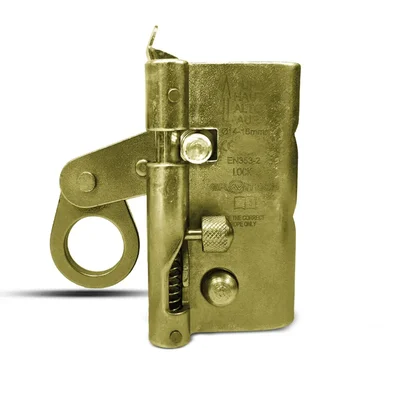 Gravitech Fall Arrester,Sustain Force 15 KN/1500 Kgf, Applicable For 14 mm To 16 mm Anchorage Line Of Twisted Rope