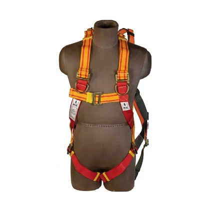 Metro Safety 40mm PP Webbing 3 D-Ring Fall Arrest Full Body Safety Harness with Dual-Color Straps, EN: 361-2002 Certified (SB 1123)