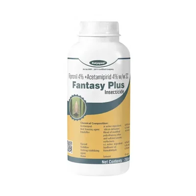 Katyayani Fantasy Plus | Fipronil 4% + Acetamipirid 4% w/w SC | Insecticide(Quantity-750 ML ( 250 ML x 3 ))