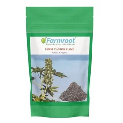 FARMROOT Farm Castor Cake Organic Fertilizer |1 Kg | (Pack of 5 Pieces)(Quantity-5 Pieces)