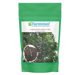 FARMROOT Farm Pongamia Cake Organic Fertilizer |1 Kg | (Pack of 5 Pieces)(Quantity-5 Pieces)