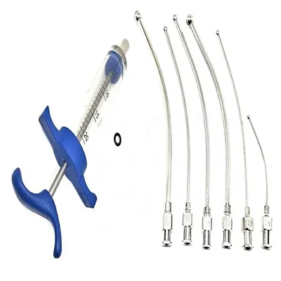 Feeding Needle and SS Syringe Kit for Finch Canary Lovebirds Grey Parrot & Macaw