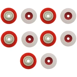 Combo of 4 inch Angle Grinder Felt Wheel and Non-Woven Wheel for Grinding, Sanding, Buffing, and Polishing(Pack-10 pcs)
