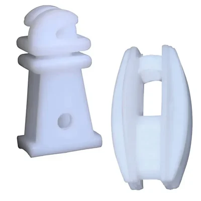Combo Set of 100 Pieces of 2.5 Inch Fencing Insulator & 50 Pieces of Corner for Zatka Machine