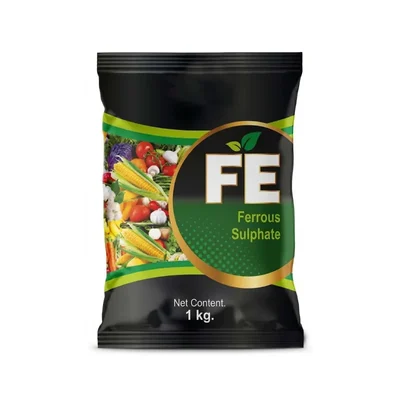 NSBCS Ferrous Sulphate Fe 19% S 10% Chlorosis Control Leaf Greenery Water Soluble Micronutrient 1 KG