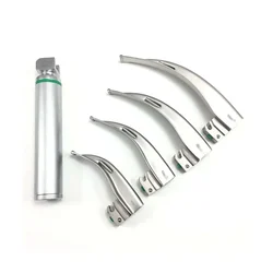 BEXCO Stainless Steel Macintosh Fibre Optic Laryngoscope Set with Handle for Shadow-Free Light