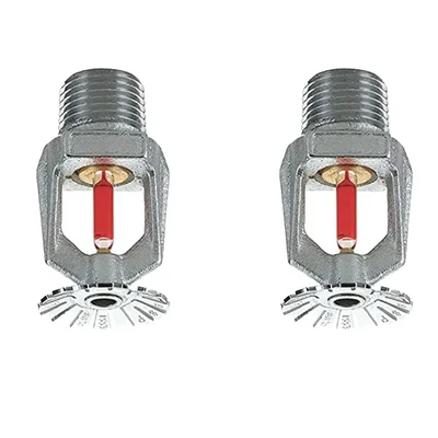 Sense Safety Fire Sprinkler Pendent Type 68 Degree- Brass & Chrome, Ceiling Mounted Fire Fighting Equipment ( pack of 2 )