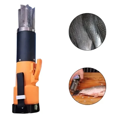 Commercial Battery Operated Fish Scale Remover/Descaling Machine, 12V Motor